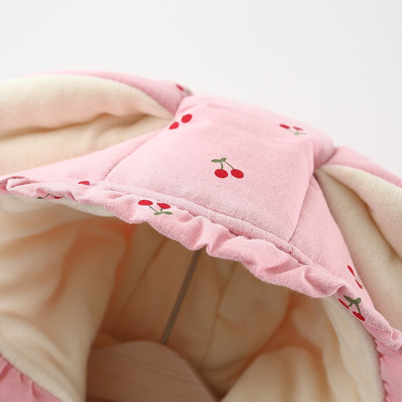 Baby Cherry Bunny fleece jas met tas