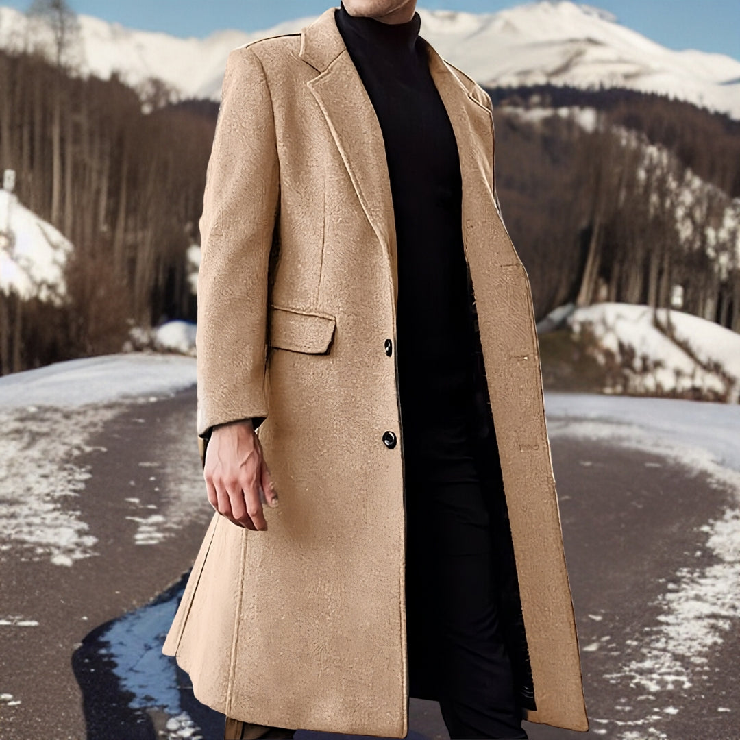 Emilian™ | Warme wollen jas van hoge kwaliteit