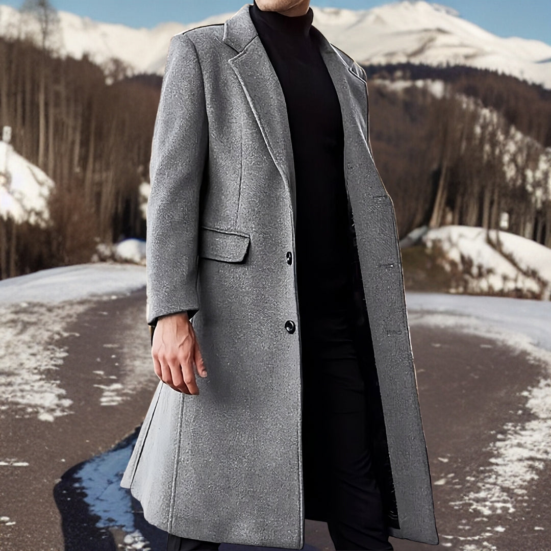 Emilian™ | Warme wollen jas van hoge kwaliteit