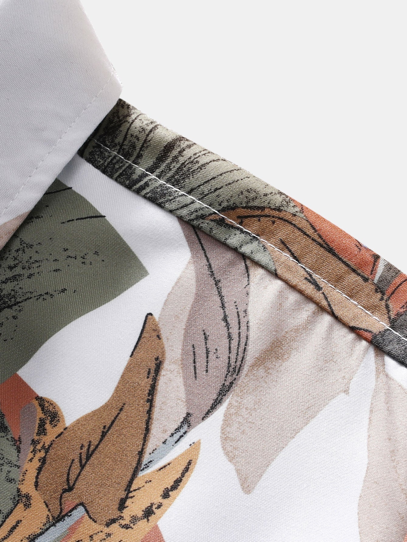 Tropisch overhemd met knoopsluiting