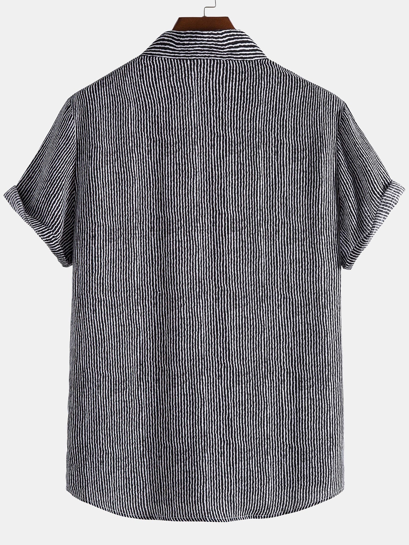 Golvend overhemd met knoopsluiting