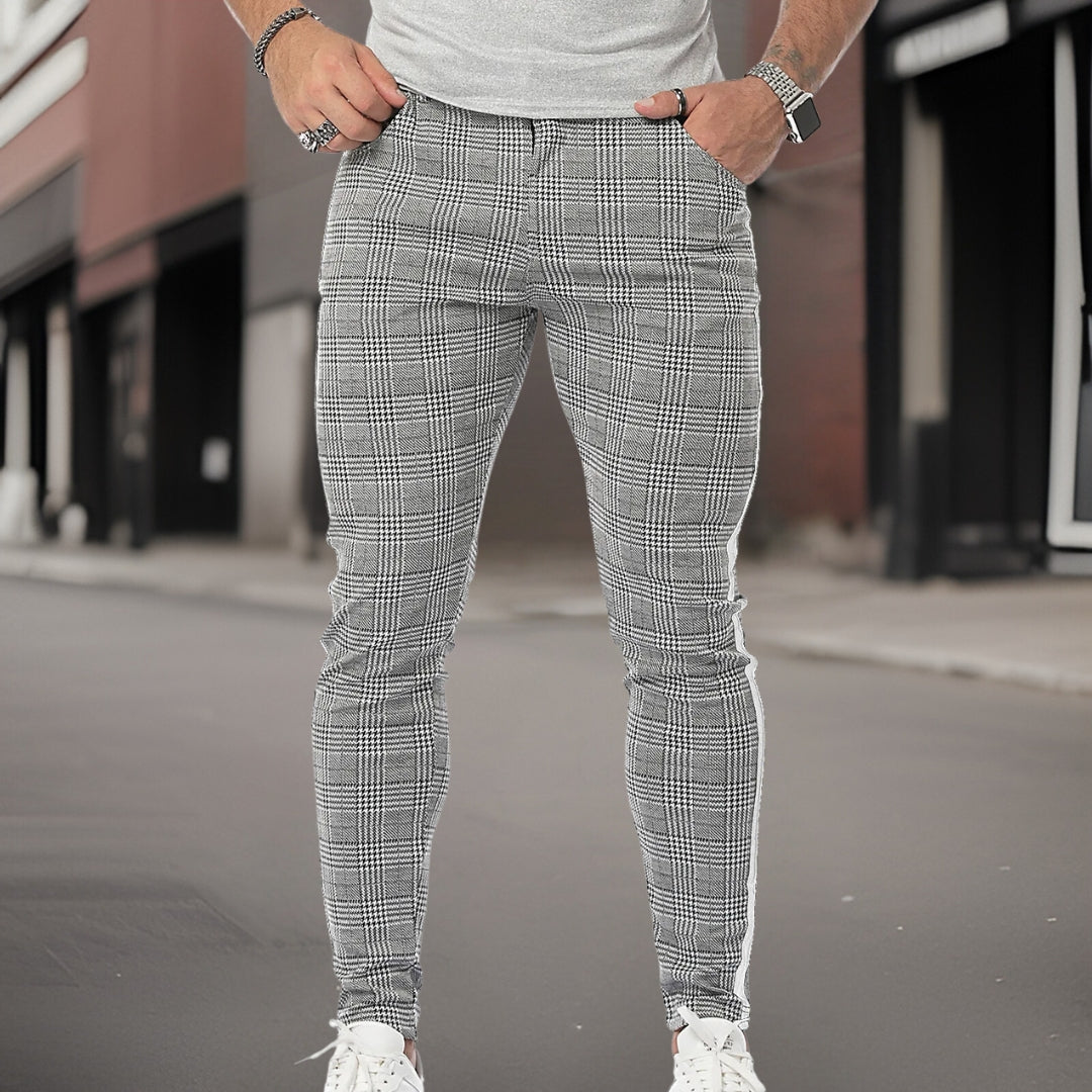 Jeremy™ geruite broek van hoge kwaliteit