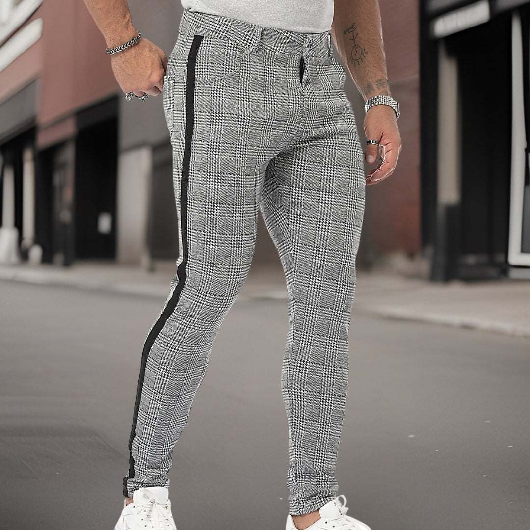 Jeremy™ geruite broek van hoge kwaliteit