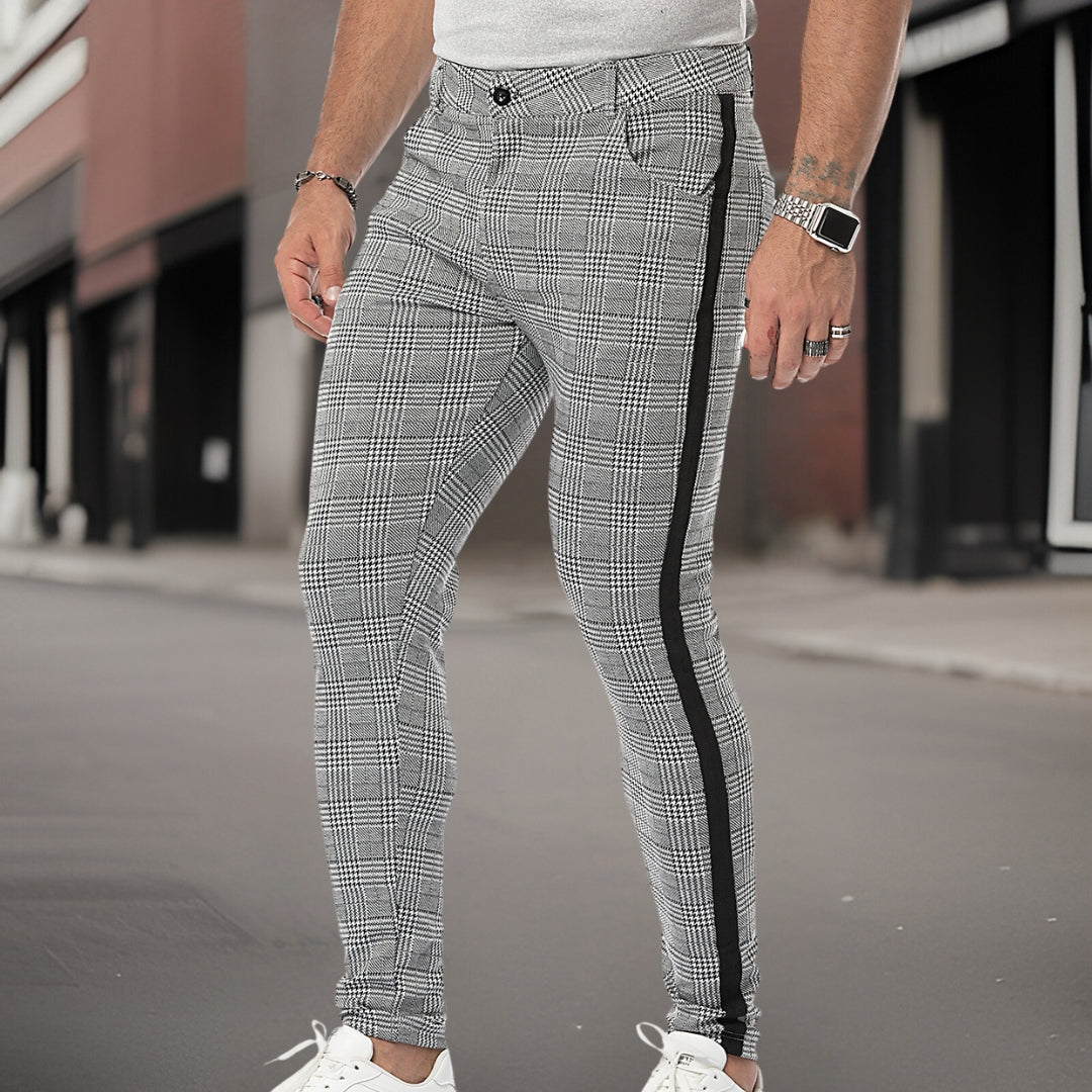 Jeremy™ geruite broek van hoge kwaliteit