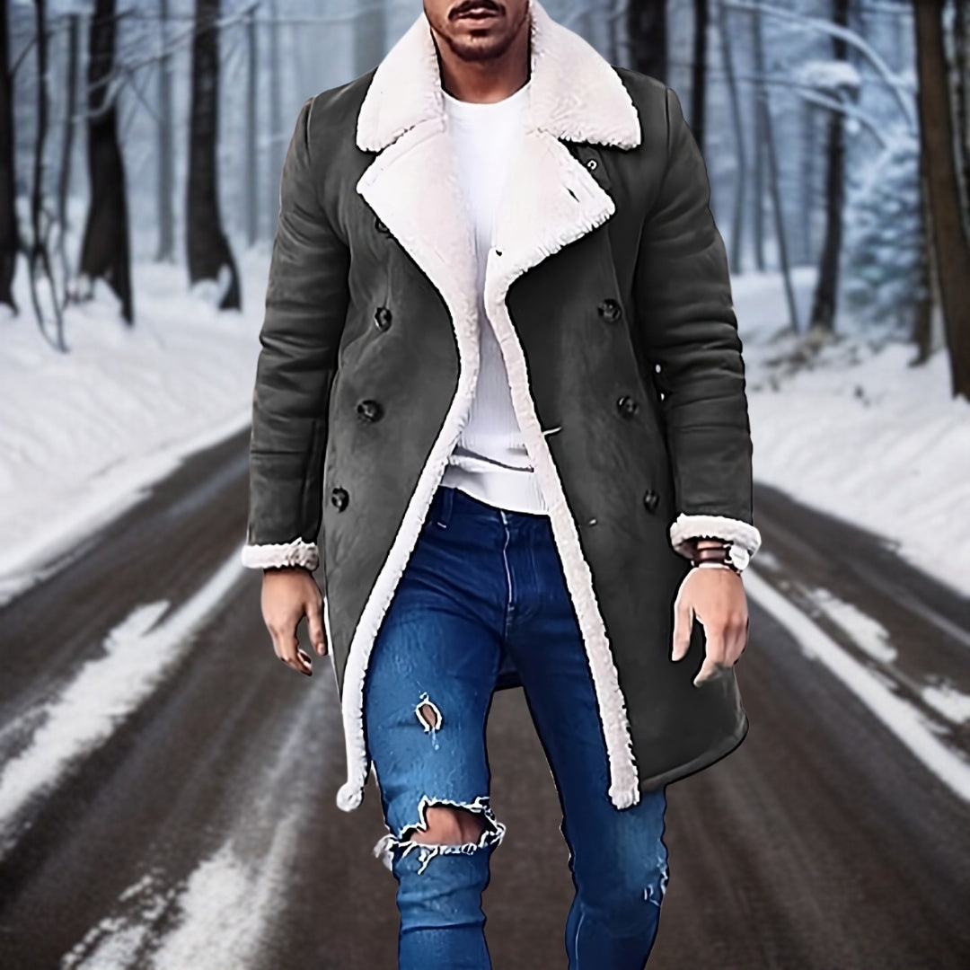 Alistair™ | Warme suède jas van hoge kwaliteit