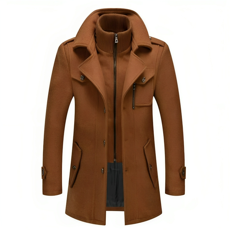Elegante winter trenchcoat voor mannen