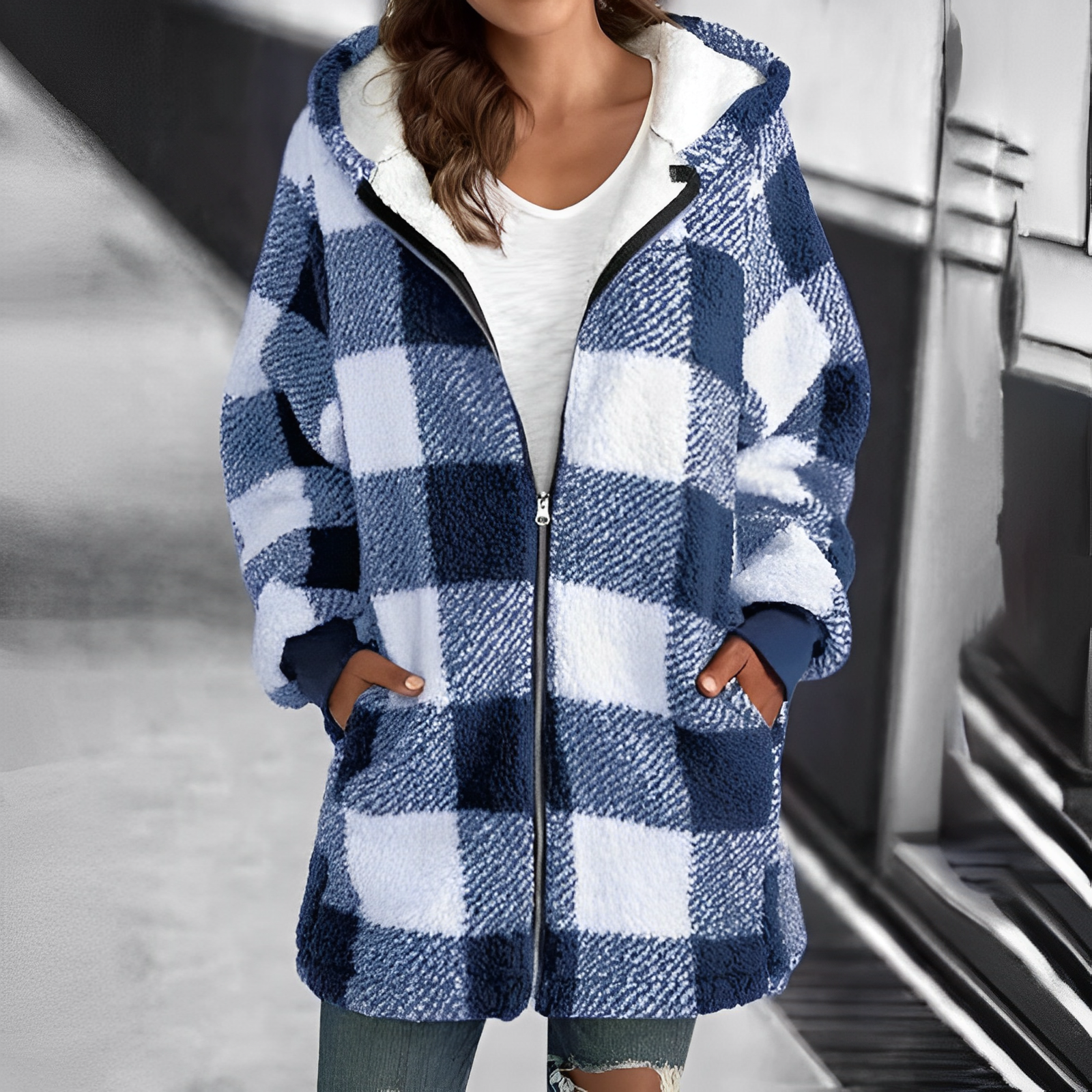 Damesjack met capuchon - WENDEL