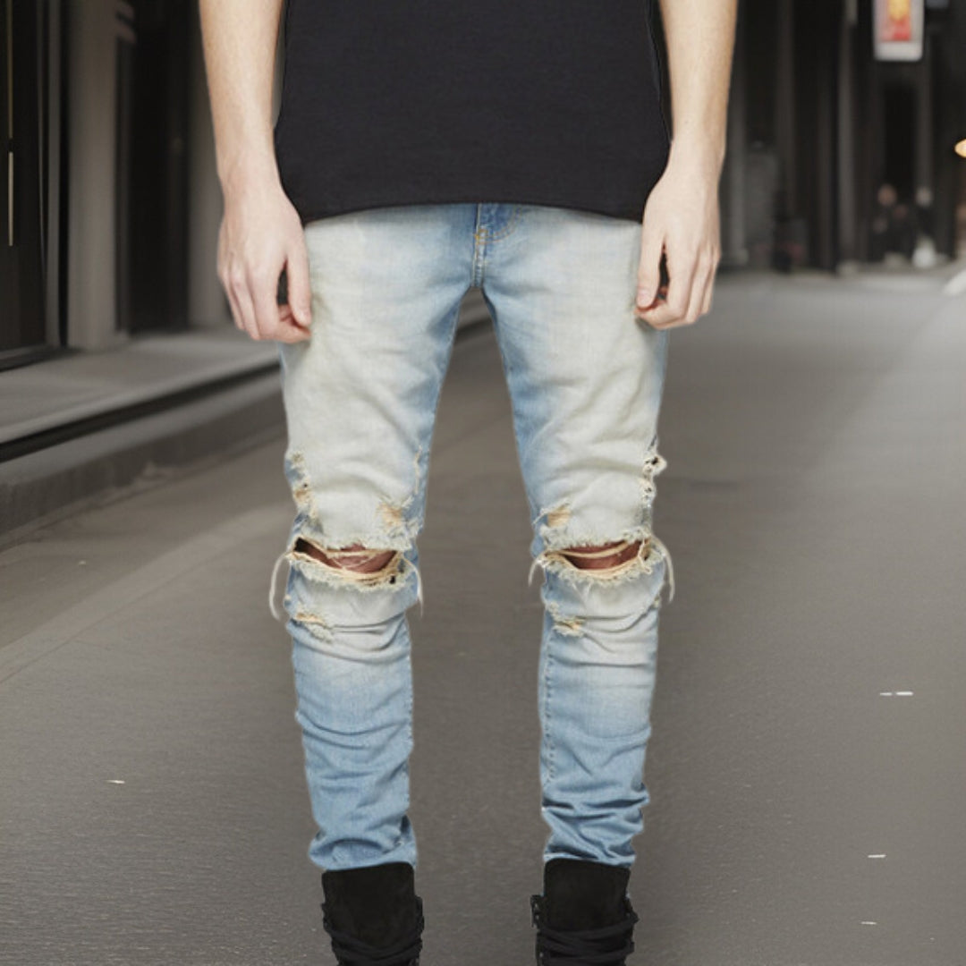 James™ Modieuze gescheurde broek