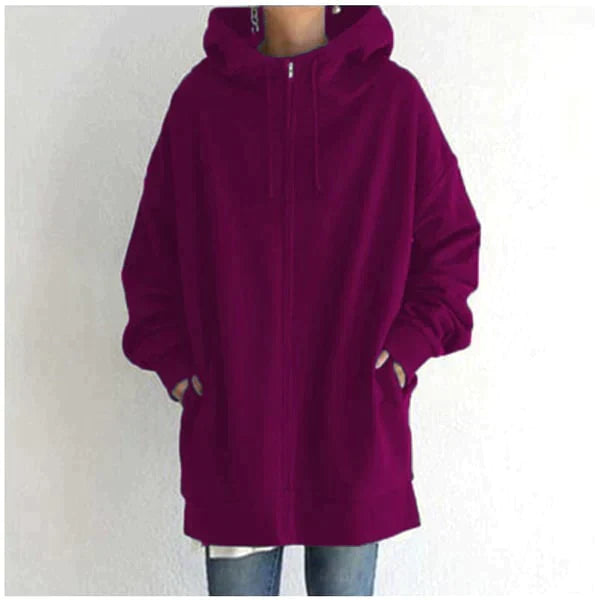 Alexia | Herfst/winter hoodie met rits voor dames