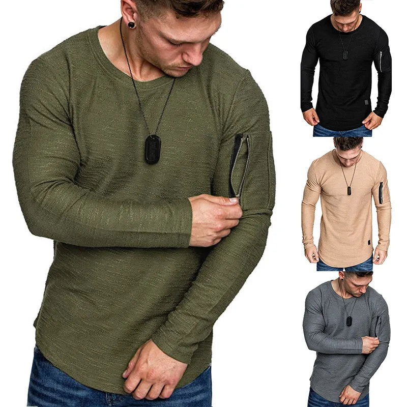 Heren-T-shirt met geknipt detail en textuur