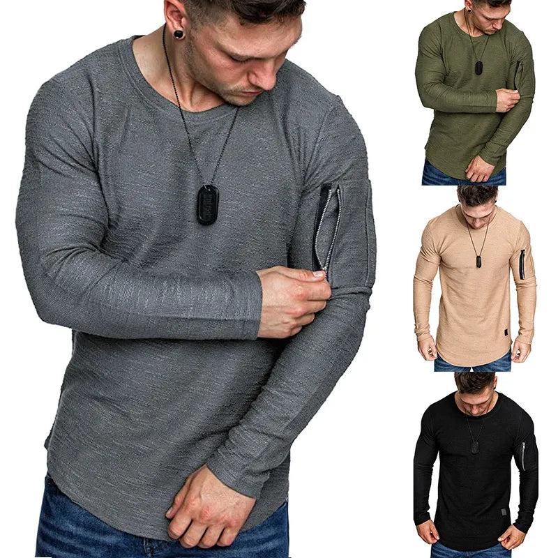 Heren-T-shirt met geknipt detail en textuur