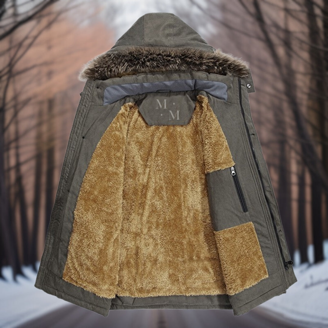 Benno™ Fluwelen cape met capuchon