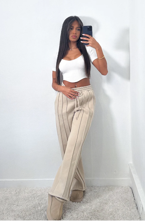 Gestreepte joggingbroek