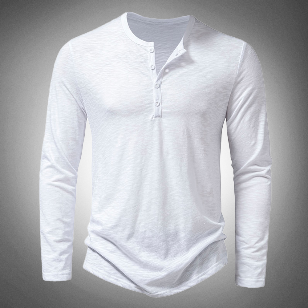 Vincenzo Henley Shirt Lange Mouw