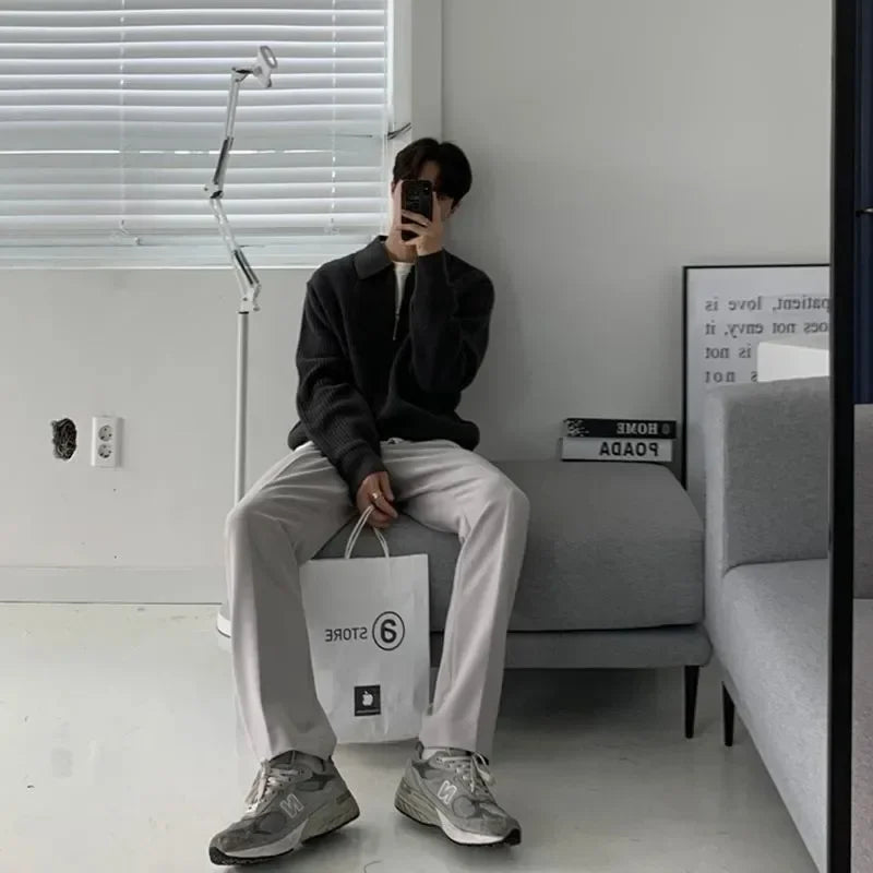 Chester Baumann | Zwitsers gebreide pullover met rits