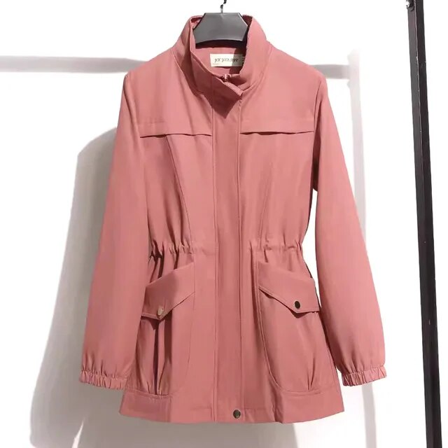 Sherie - Casual slim fit jas Dubbellaags windjack