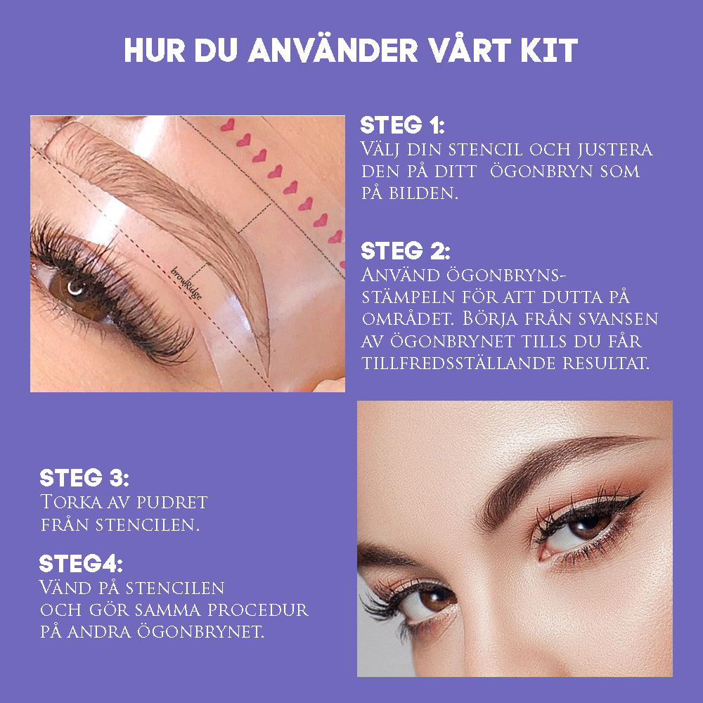 Perfect Brows Stempel & Vorm Kit