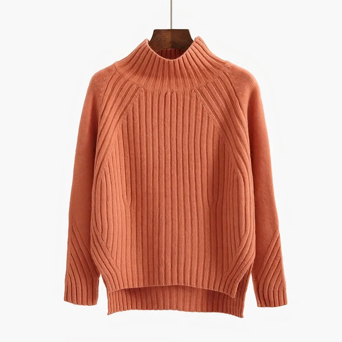 Gebreide sweaters met gestreepte halslijn voor dames