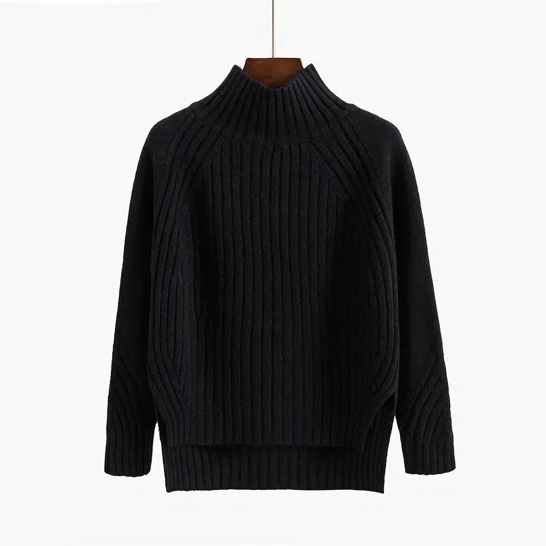 Gebreide sweaters met gestreepte halslijn voor dames