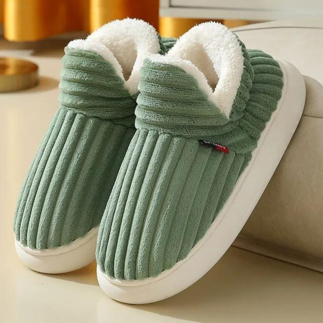 Ultiem voetcomfort met pluchen slippers