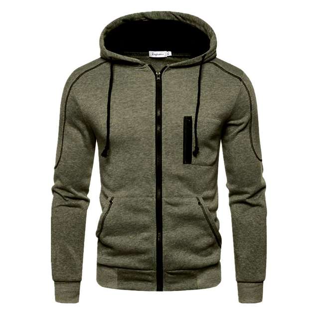 Fleece hoodie voor mannen