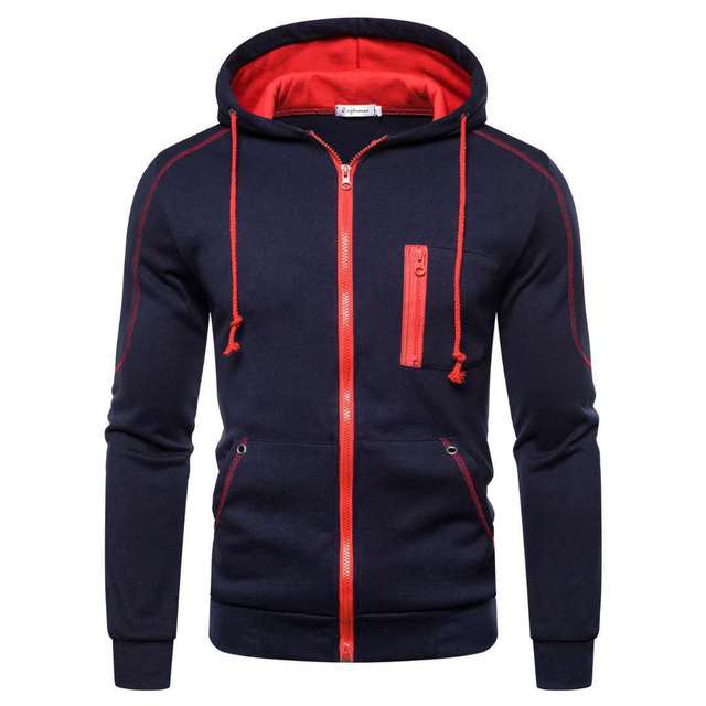 Fleece hoodie voor mannen