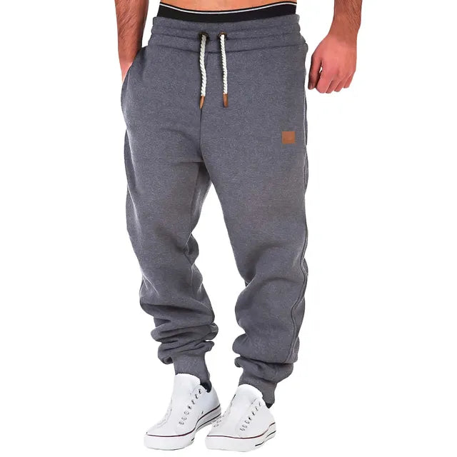 Fleece joggingbroek met trekkoord voor heren