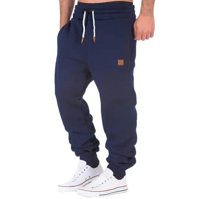 Fleece joggingbroek met trekkoord voor heren