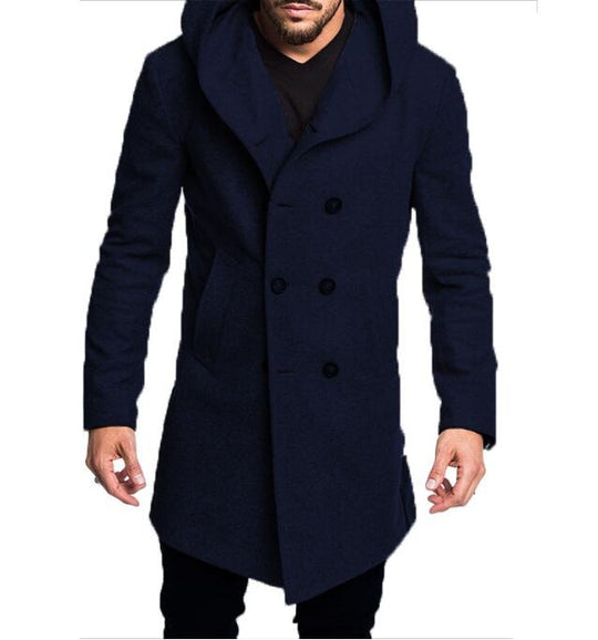 Trenchcoat met capuchon