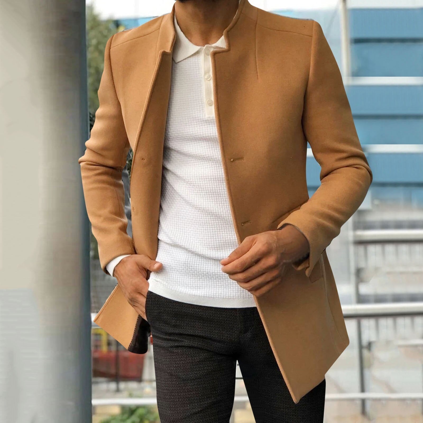 Herfstklassieker: Vincent heren tweed jas voor stijlvolle verschijningen
