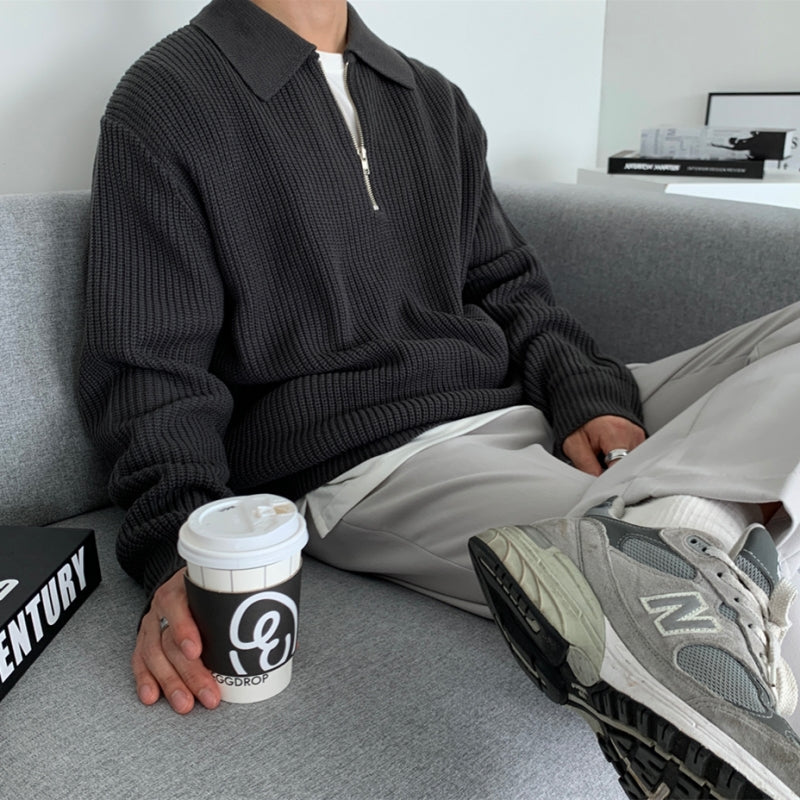 Jason trui met halve rits