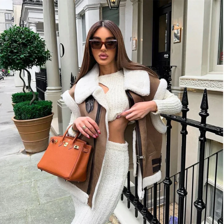 Winterjas zonder fleece zonder mouwen