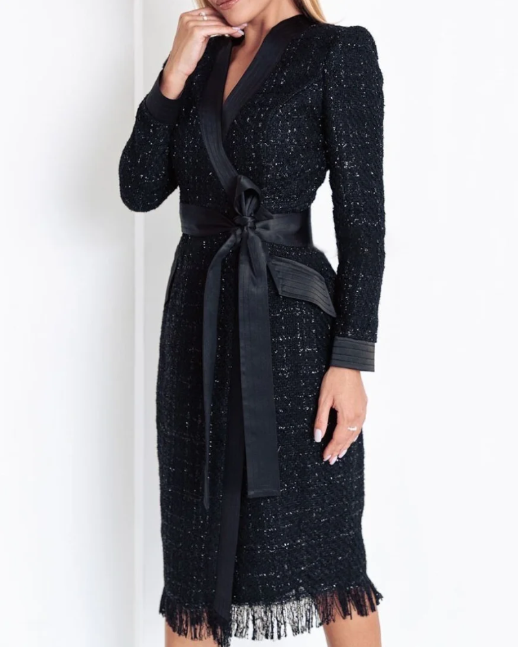 Elegante blazerjurk met pailletten