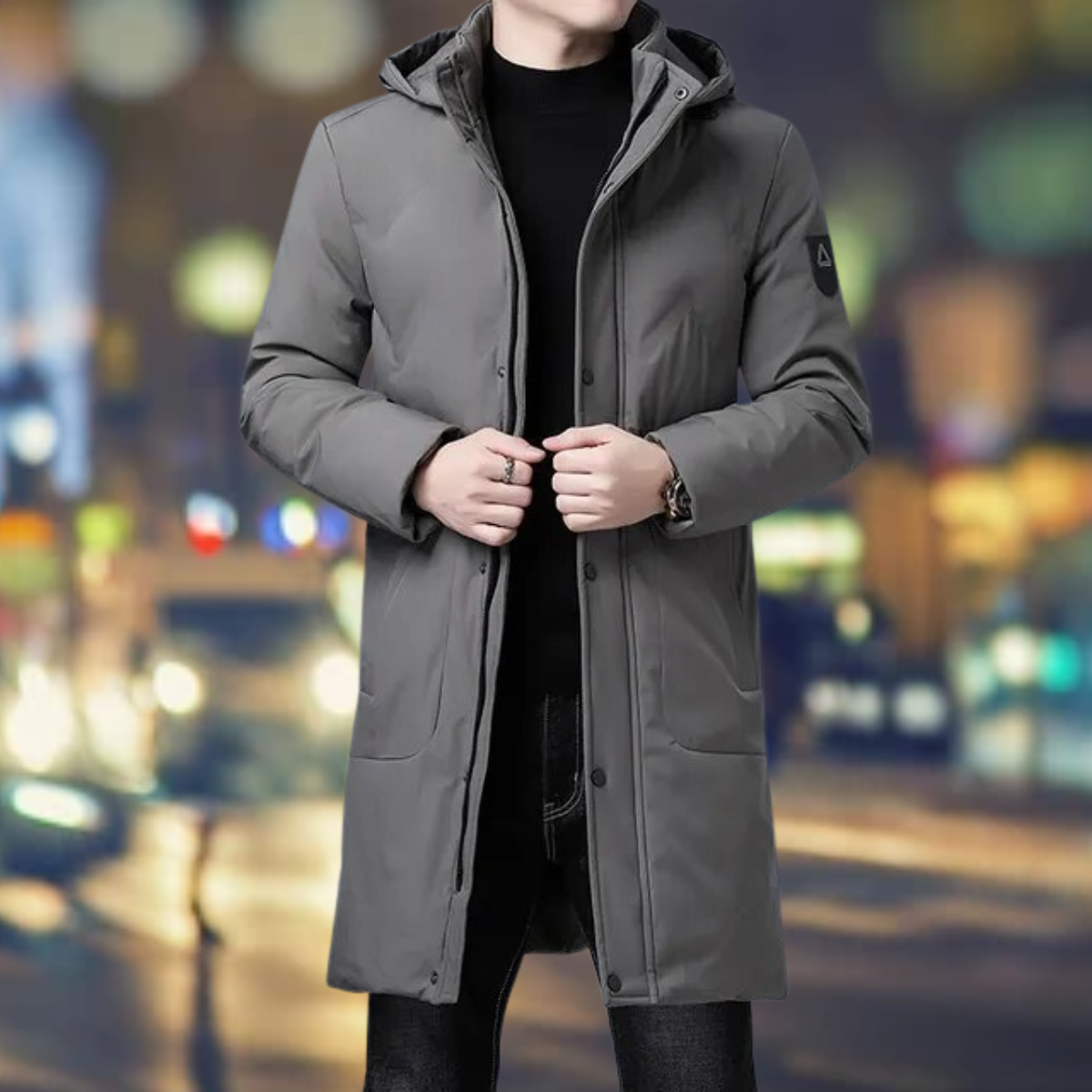 Gino - Windjack en parka met lange mouwen in casual stijl