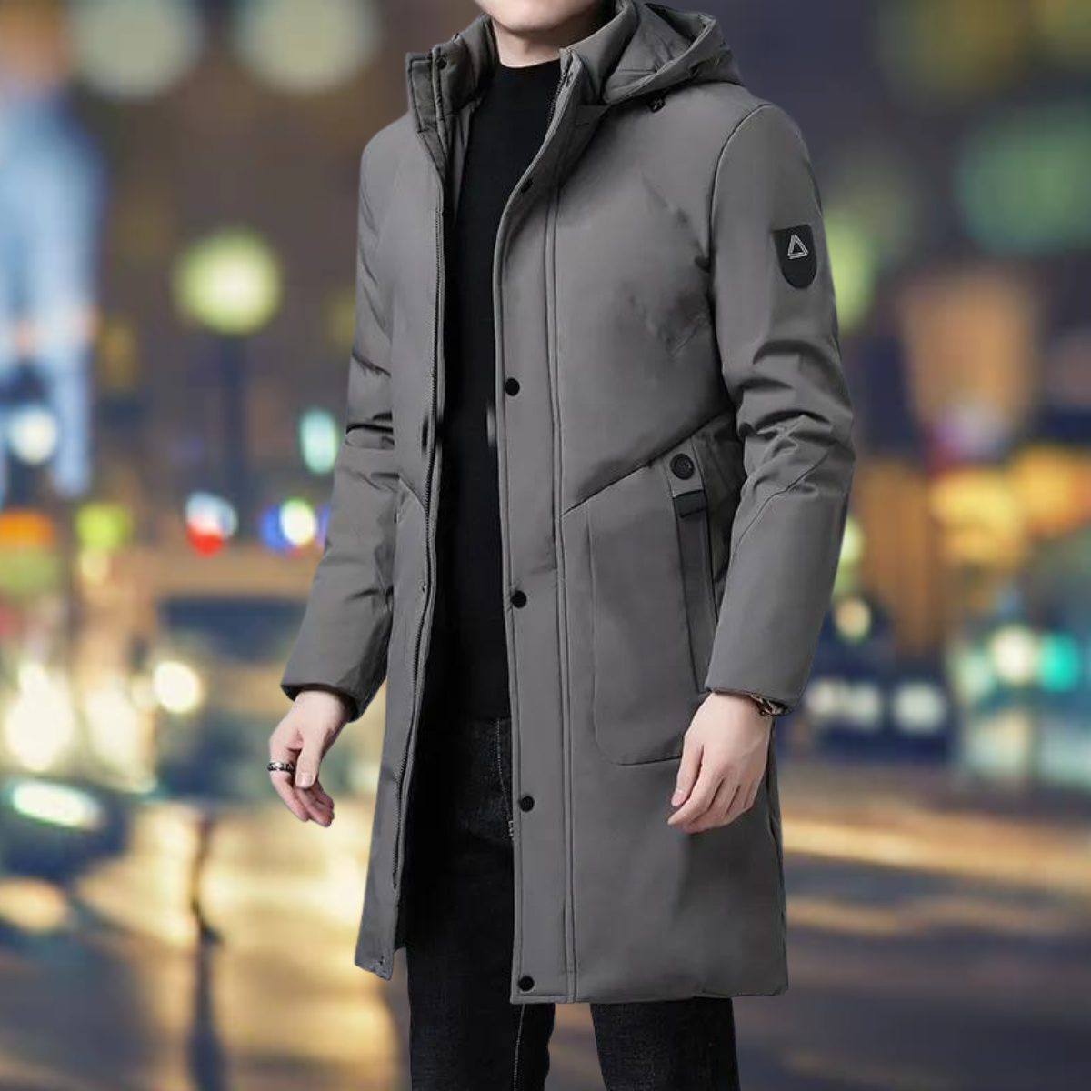 Gino - Windjack en parka met lange mouwen in casual stijl
