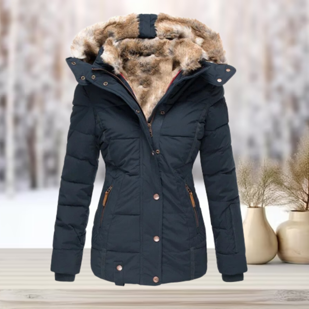 Stijlvolle bont winterjas