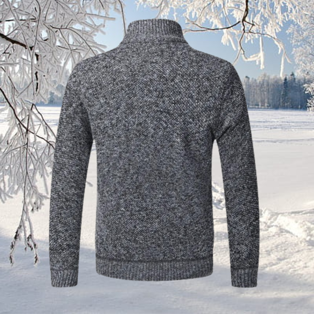 Ignatius - Tijdloos klaar voor de winter Herenvest fleecejack met ritssluiting