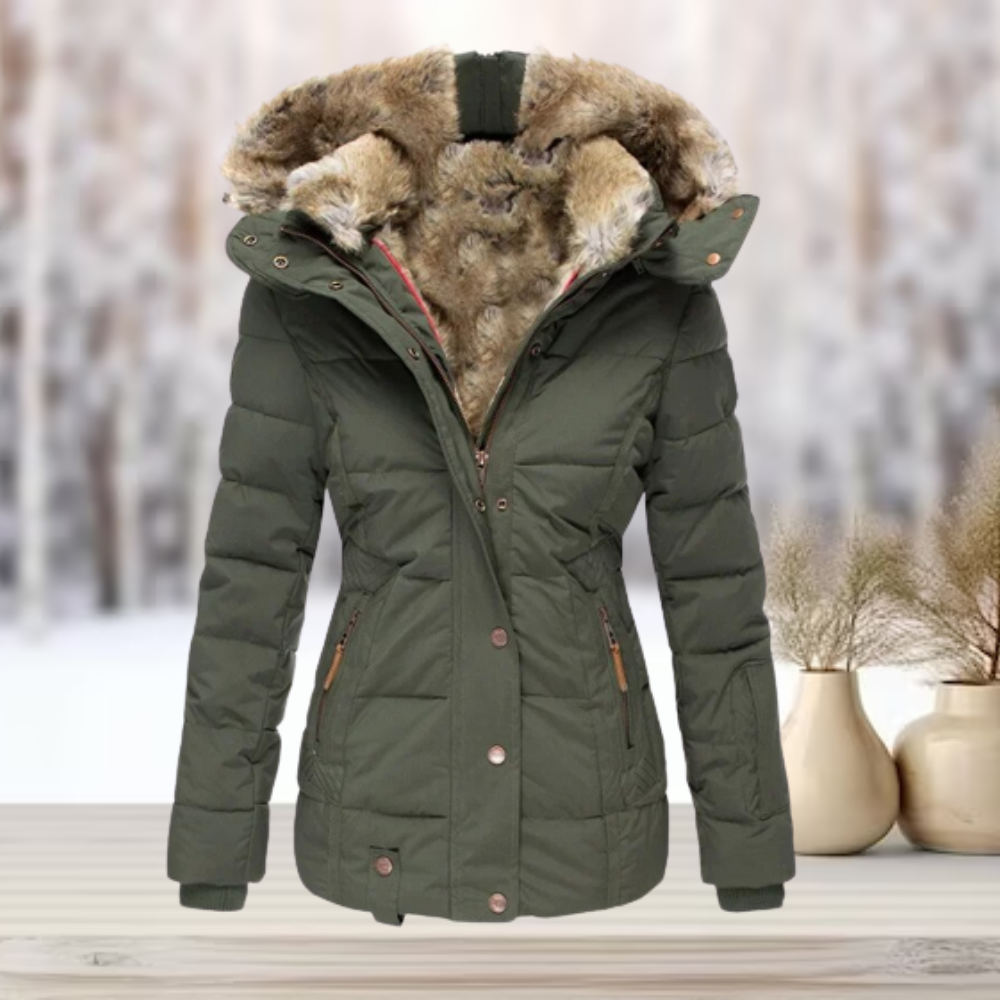 Stijlvolle bont winterjas