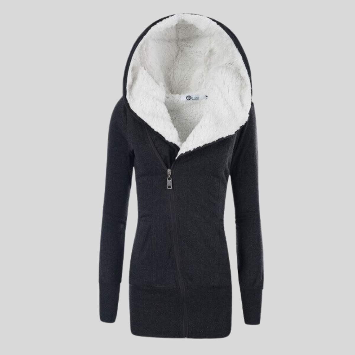Halflang vest Lam fleece hoodie