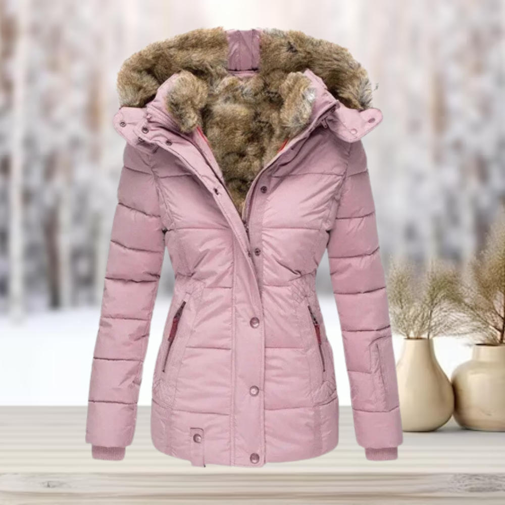 Stijlvolle bont winterjas