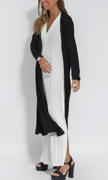 Afslankende en strakkere jurk met vest