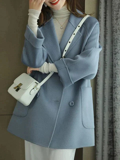 Rillie - Nieuwe elegante wollen jas met lange mouwen