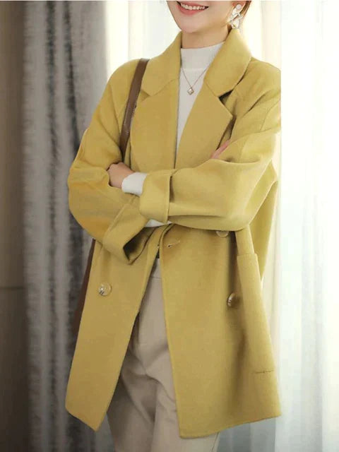 Rillie - Nieuwe elegante wollen jas met lange mouwen