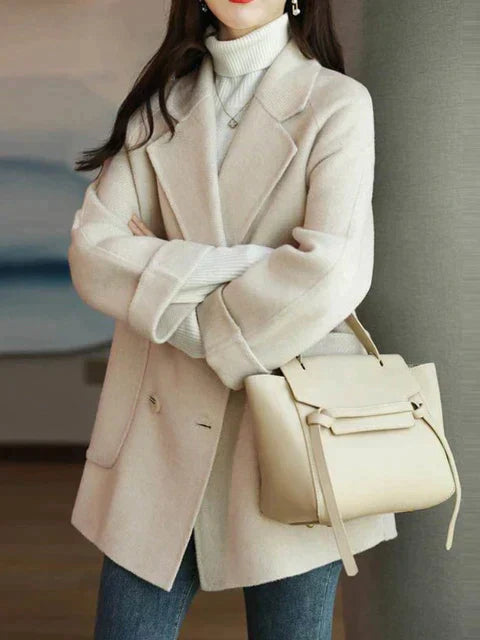 Rillie - Nieuwe elegante wollen jas met lange mouwen