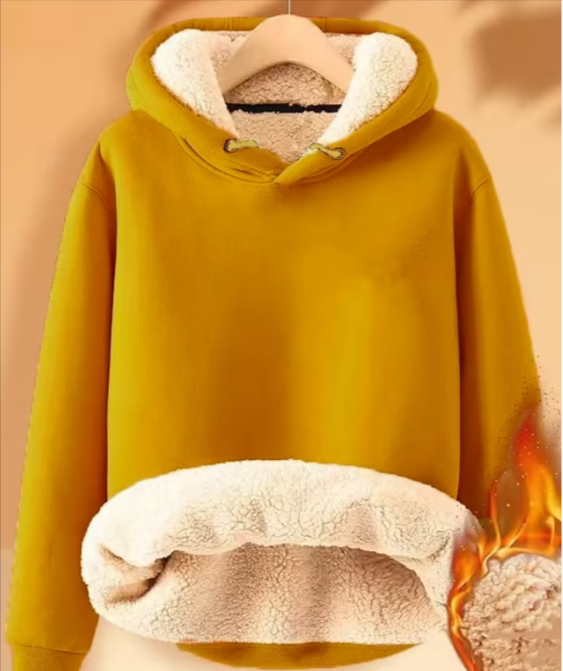 Sherpa fleecejack met capuchon