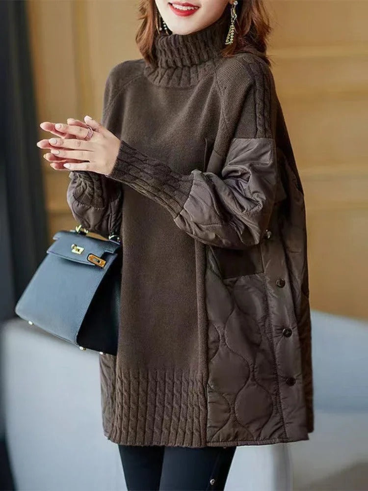 Lange Gebreide Coltrui Voor Vrouwen