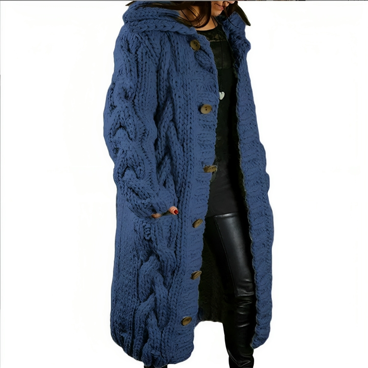 Gebreid oversized vest voor dames