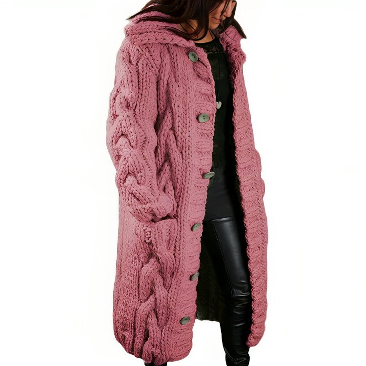 Gebreid oversized vest voor dames