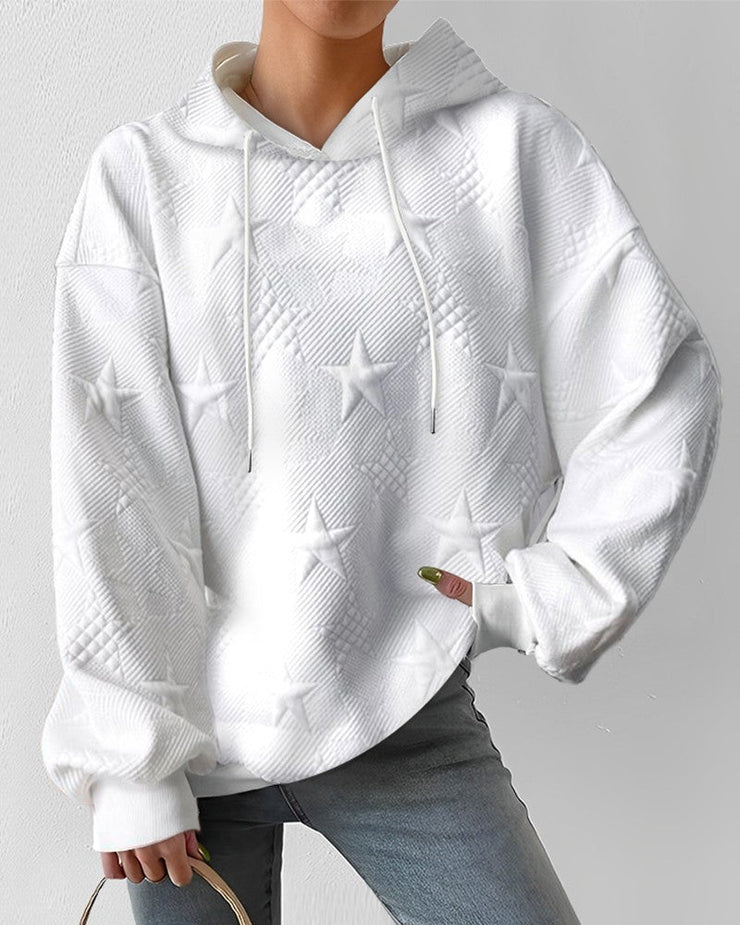 Gezellig sweatshirt met sterrenpatroon