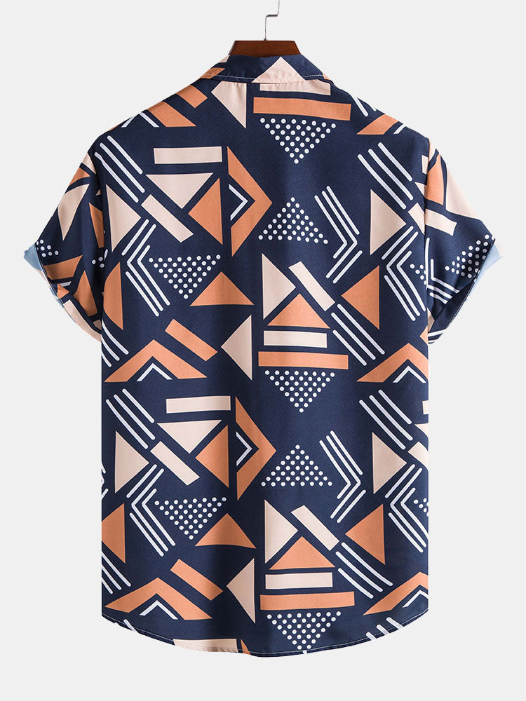Shirt met geometrische print